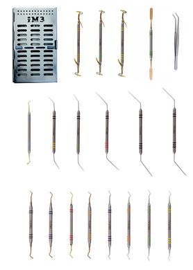 Полный комплект эндодонтических и реставрационных инструментов iM3 19 предметов