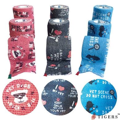 FUN STRAP® KIT NEW Self-adhesive bandages with color patterns. (3 rolls of each size)