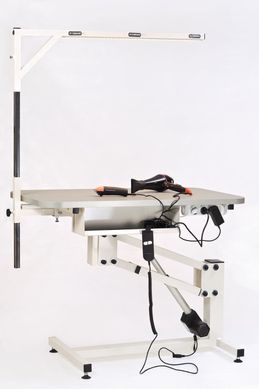 Профессиональный стол для груминга APOLLON с электрическим подъёмником и штативом