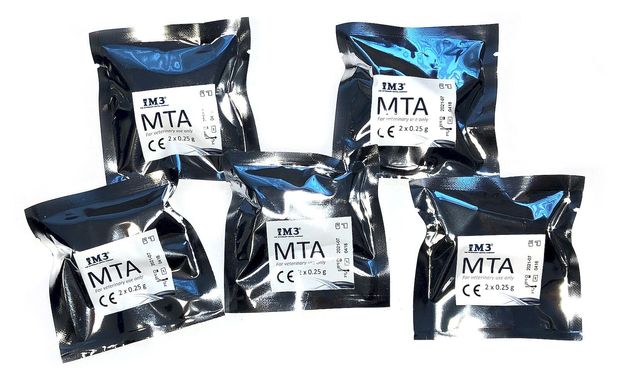 iM3 MTA порошок - 10 флаконов (материал для быстрого восстановления корневых каналов)