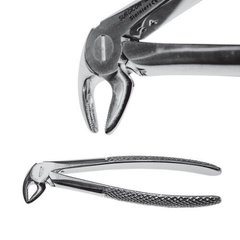 Extraction forceps to remove the lower roots