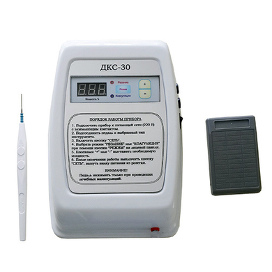 High-frequency monopolar diathermocoagulator (60 W)