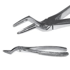 Extraction forceps with medium jaws to remove upper roots